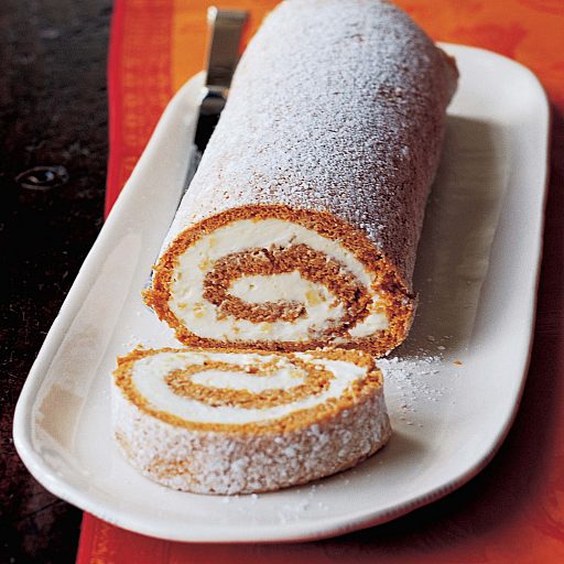 Pumpkin Roulade with Ginger Buttercream